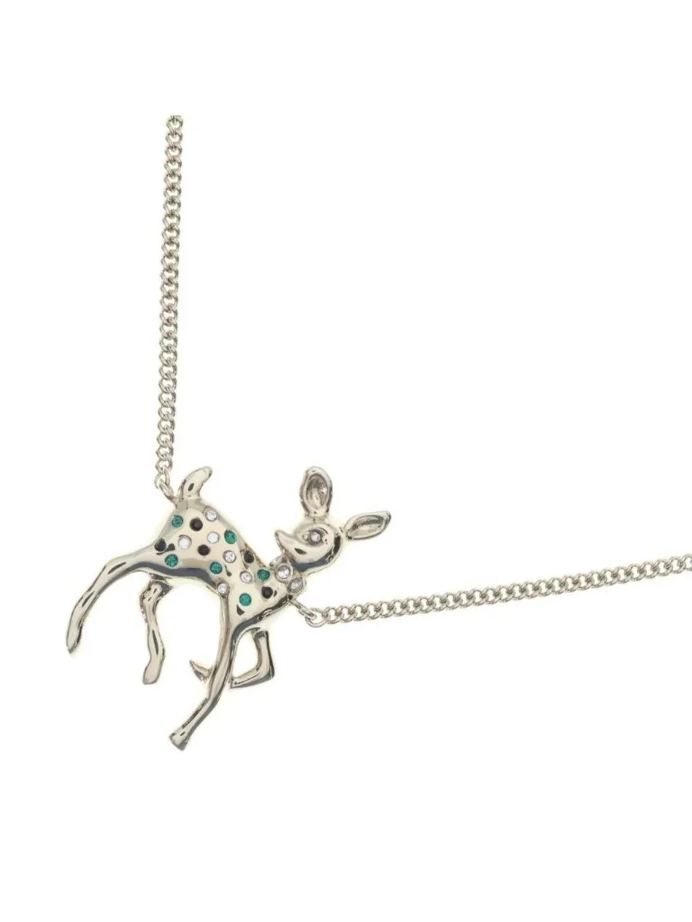Chanel Bambi Motif CC Logo Necklace Gold